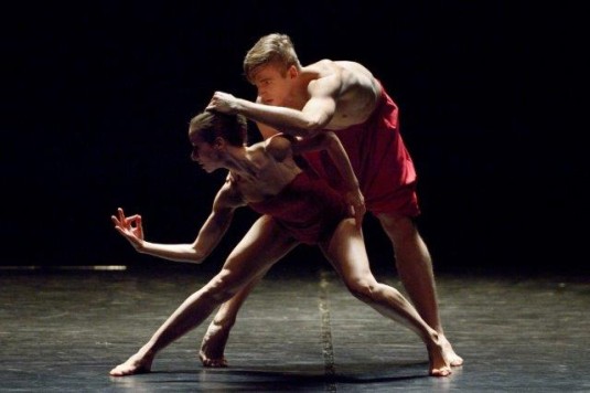 Brígida Pereira Neves a Peter Ondrka na zkoušce nového baletu.