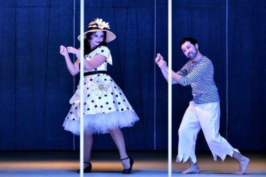 Lucie Kašpárková a Jorge Garza v premiérovém představení opery Tři přání.
