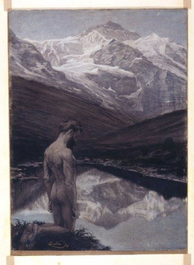 František Kupka Meditace, 1899, source The Gallery of Fine Art in Ostrava